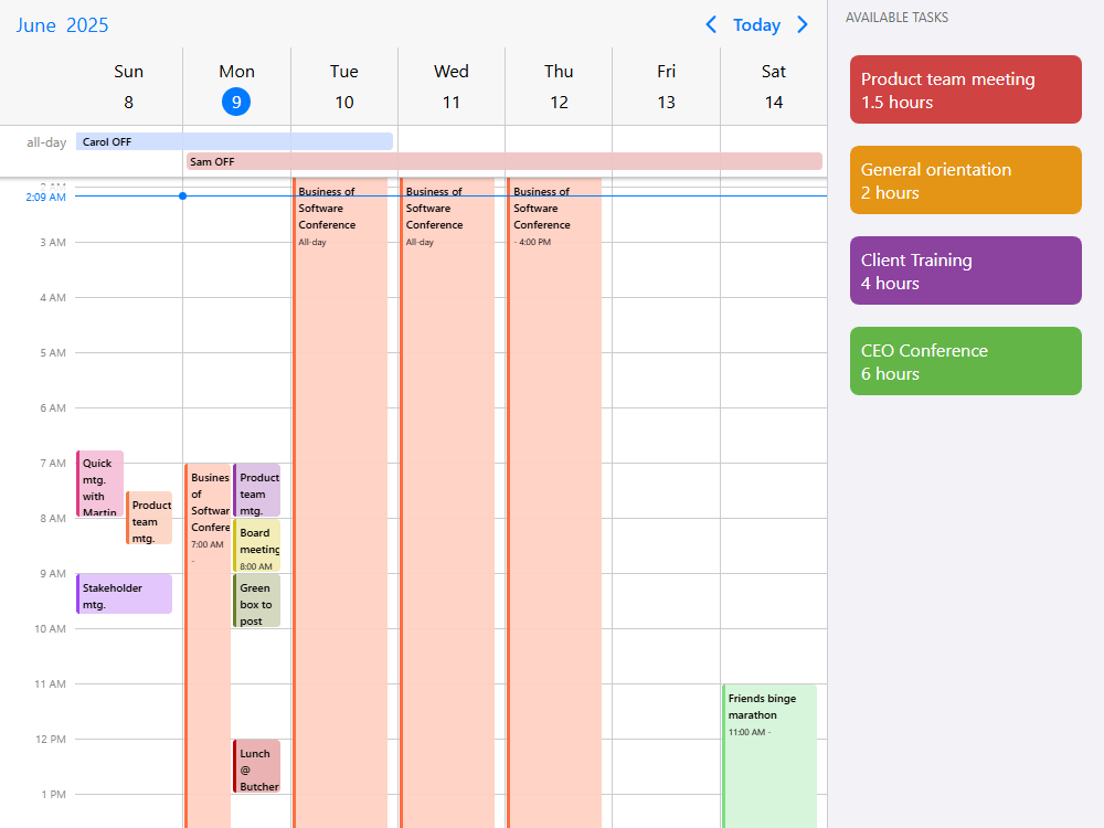 Mobiscroll Scheduler External drag and drop Scheduler with external drag-drop events. Schedule events by dropping events onto the calendar and unschedule by dragging them out.